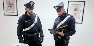 Carabinieri stazione Marmorta con refurtiva