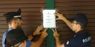 Carabinieri bar chiuso temporaneamente